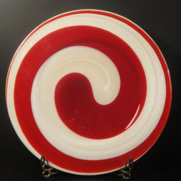 Murano Italy Art Glass Swirl Platter Yalos Casa